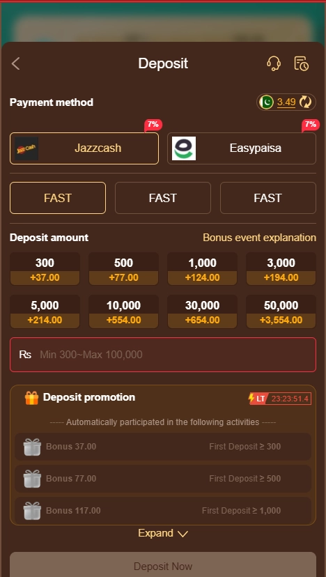 SK KHI777 Deposit